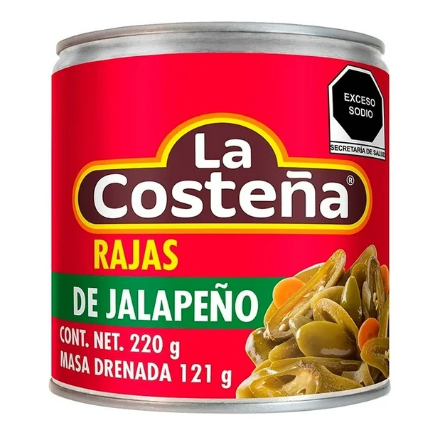 Rajas de Jalapeño 220 gr